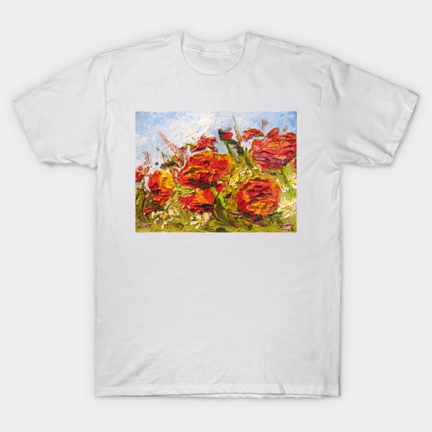 Poppies and Asters T-Shirt by Susan1964